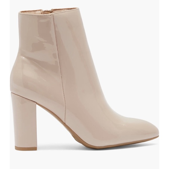 Beige Pointed Toe Bootie - Picture 5 of 7
